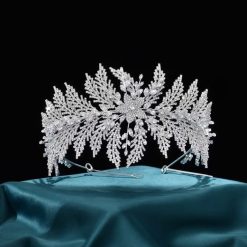 Baroque Leaf Bridal Crown Headpiece