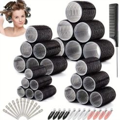 24pcs Heatless Hair Rollers Set